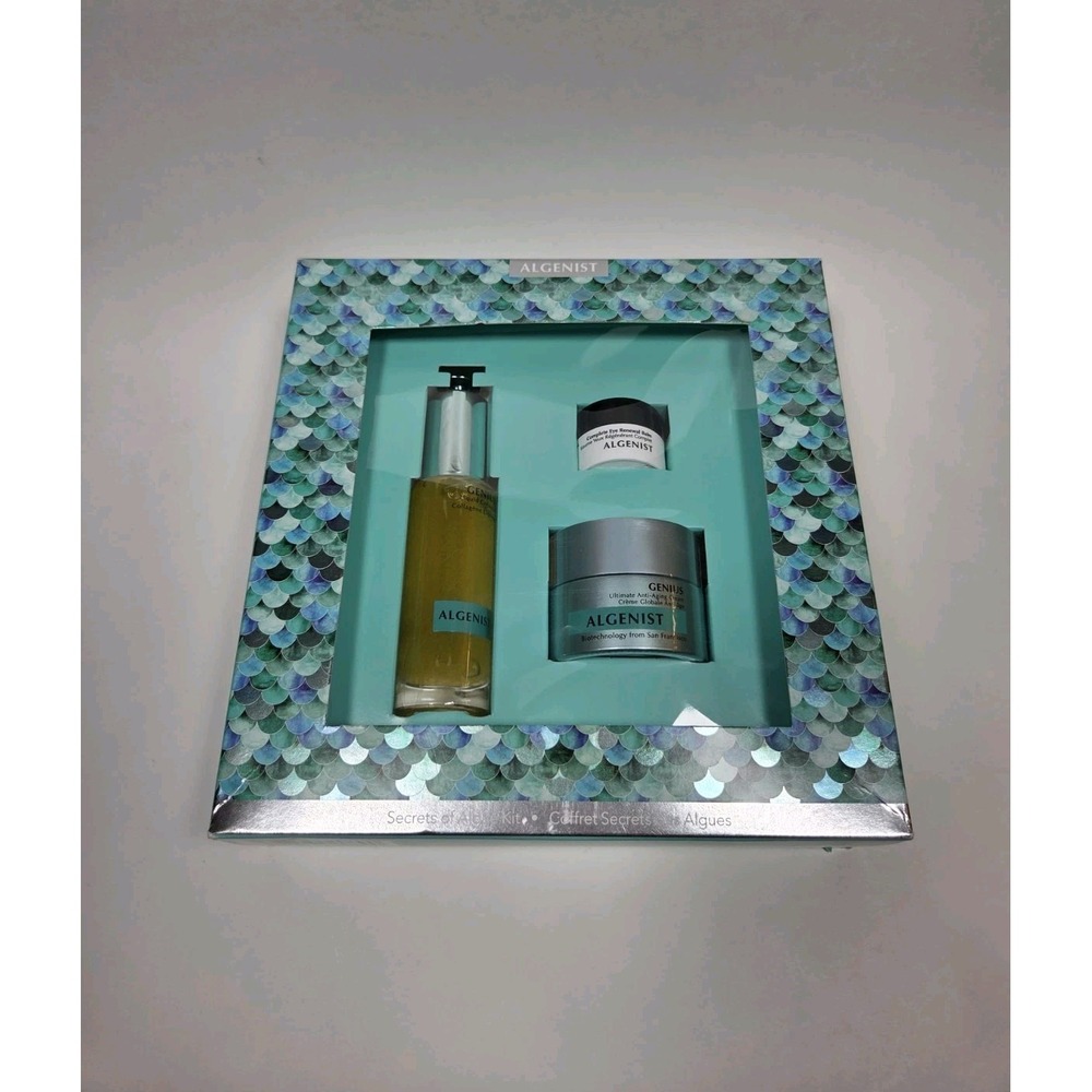 New Algenist Secrets of Algae Kit Genius‎ Liquid Collagen Eye Cream Renewal Balm